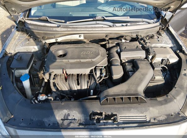 5NPE24AF4KH814877 2019 HYUNDAI SONATA Gray Widok z tyłu