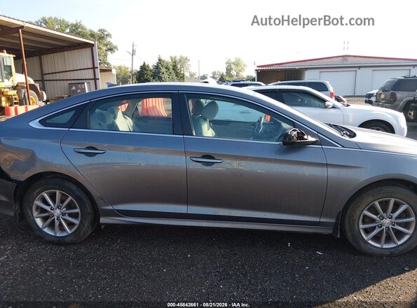 5NPE24AF4KH814877 2019 HYUNDAI SONATA Gray Widok zestawu wskaźników