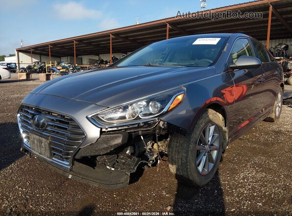 5NPE24AF4KH814877 2019 HYUNDAI SONATA Gray 