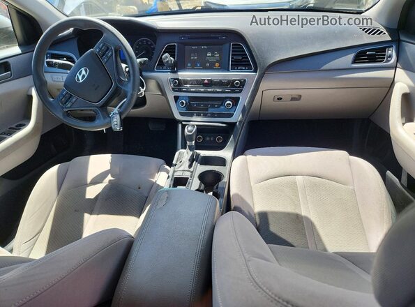5NPE24AF5GH269358 2016 HYUNDAI SONATA Silver Вид панелі приладів