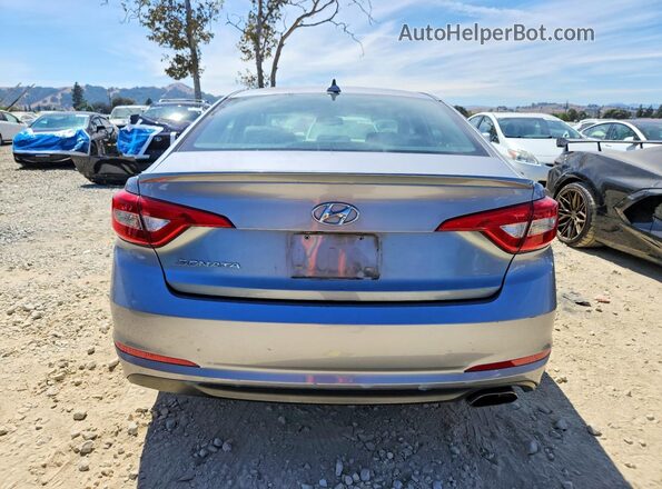 5NPE24AF5GH269358 2016 HYUNDAI SONATA Silver Вид ззаду