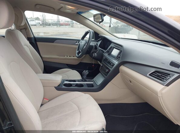 5NPE24AF5GH272700 2016 HYUNDAI SONATA Black Սալոնի դիմացի տեսք