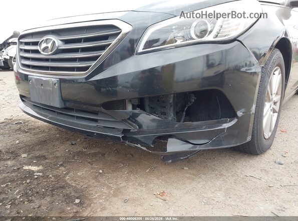 5NPE24AF5GH272700 2016 HYUNDAI SONATA Black Դիմացի տեսք