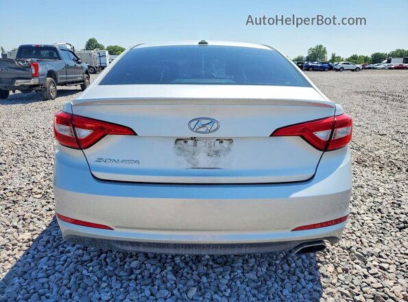 5NPE24AF5GH297337 2016 HYUNDAI SONATA Silver Вид ззаду