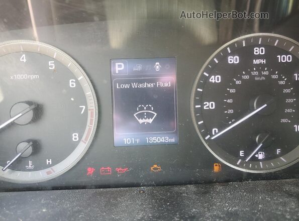 5NPE24AF5GH336217 2016 HYUNDAI SONATA Brown Widok zestawu wskaźników