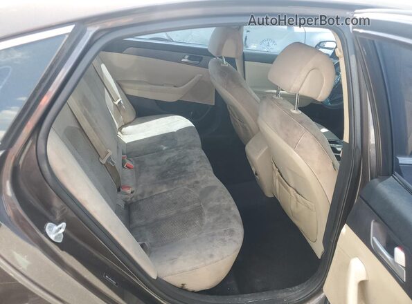 5NPE24AF5GH336217 2016 HYUNDAI SONATA Brown Widok tylnych siedzeń