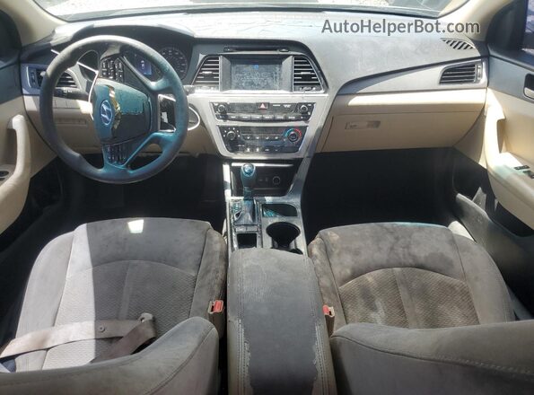 5NPE24AF5GH336217 2016 HYUNDAI SONATA Brown Widok deski rozdzielczej