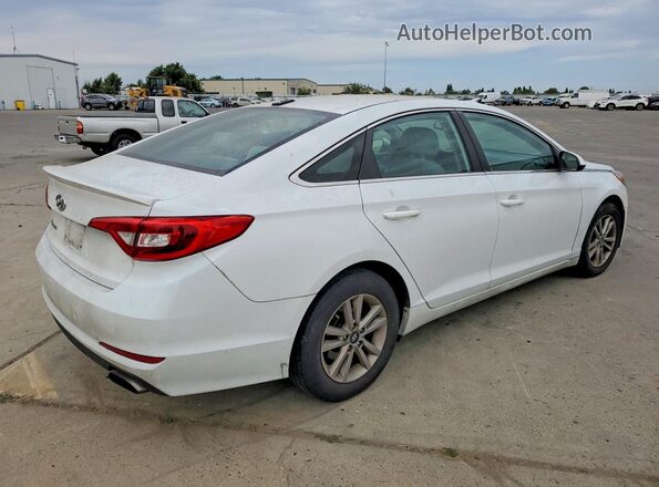 5NPE24AF5GH344849 2016 HYUNDAI SONATA White უკანა მარჯვენა