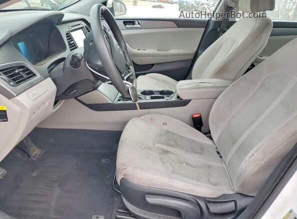 5NPE24AF5GH344849 2016 HYUNDAI SONATA White წინა სალონის ხედი