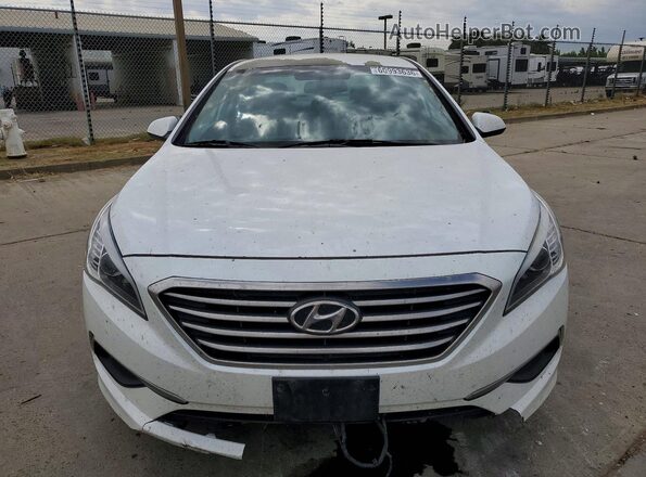 5NPE24AF5GH344849 2016 HYUNDAI SONATA White წინა ხედი