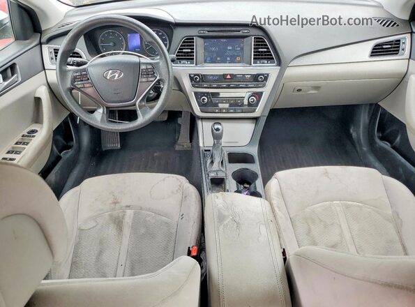 5NPE24AF5GH344849 2016 HYUNDAI SONATA White წინა პანელის ხედი