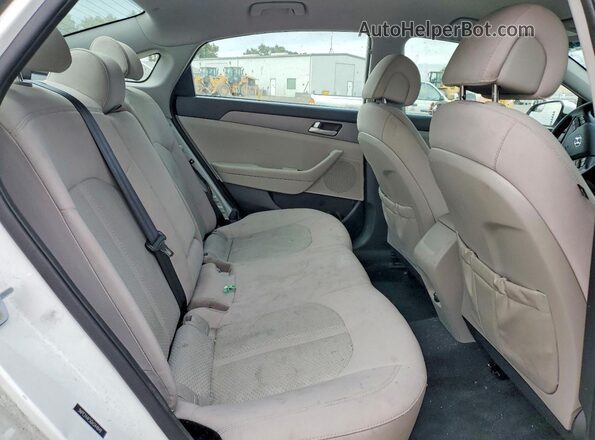 5NPE24AF5GH344849 2016 HYUNDAI SONATA White უკანა სავარძლების ხედი