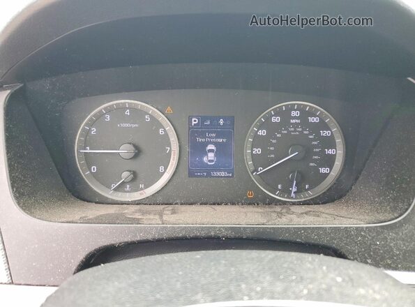 5NPE24AF5GH344849 2016 HYUNDAI SONATA White ხელსაწყოთა პანელის ხედი