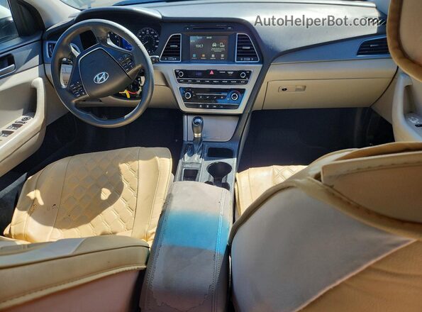 5NPE24AF5GH356791 2016 HYUNDAI SONATA White წინა პანელის ხედი