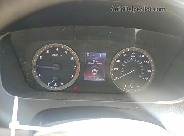 5NPE24AF5GH356791 2016 HYUNDAI SONATA White ხელსაწყოთა პანელის ხედი