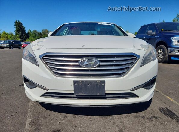 5NPE24AF5GH356791 2016 HYUNDAI SONATA White წინა ხედი
