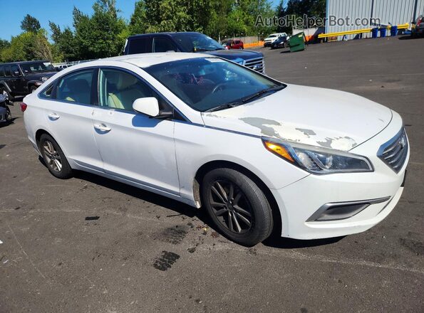 5NPE24AF5GH356791 2016 HYUNDAI SONATA White წინა მარჯვენა