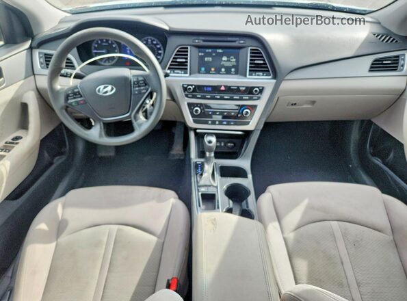 5NPE24AF5GH368066 2016 HYUNDAI SONATA White Вид панелі приладів