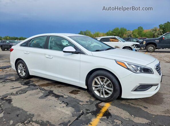 5NPE24AF5GH368066 2016 HYUNDAI SONATA White Передня права чверть