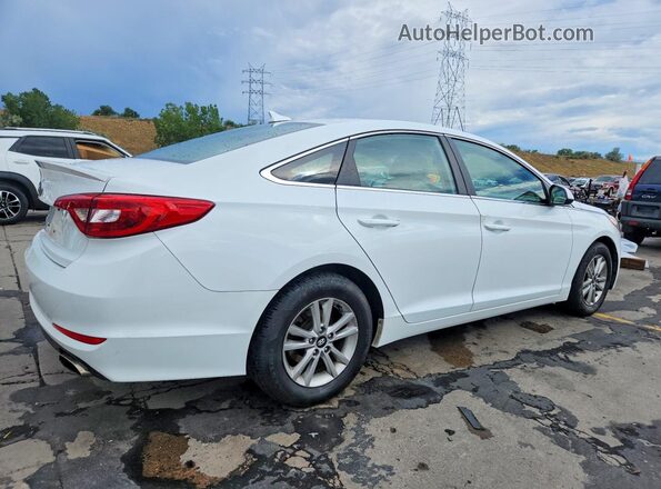 5NPE24AF5GH368066 2016 HYUNDAI SONATA White Задня права чверть