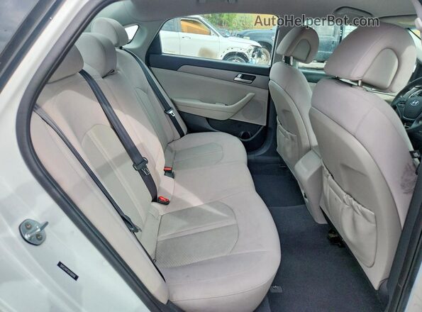 5NPE24AF5GH368066 2016 HYUNDAI SONATA White Вид задніх сидінь