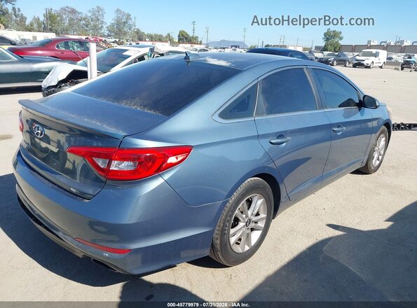 5NPE24AF5GH369718 2016 HYUNDAI SONATA Blue Հետևի աջ
