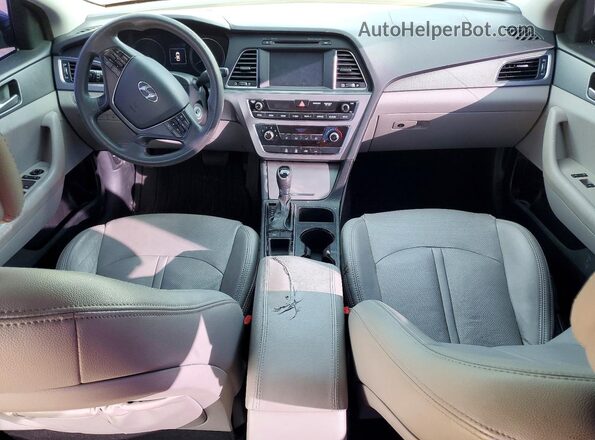 5NPE24AF5GH372473 2016 HYUNDAI SONATA Silver Вид панелі приладів