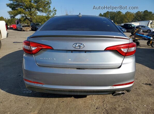 5NPE24AF5GH372473 2016 HYUNDAI SONATA Silver Вид ззаду