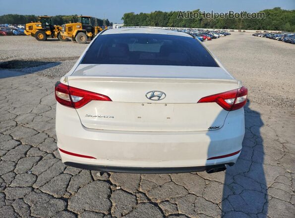 5NPE24AF5GH377219 2016 HYUNDAI SONATA White Widok wnętrza z tyłu