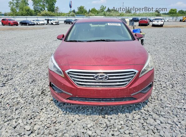 5NPE24AF5GH377690 2016 HYUNDAI SONATA Red Вид спереду