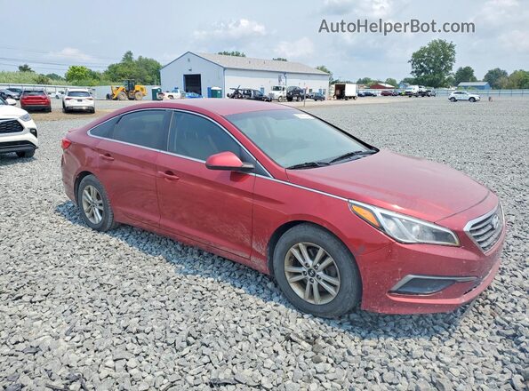 5NPE24AF5GH377690 2016 HYUNDAI SONATA Red Передня права чверть