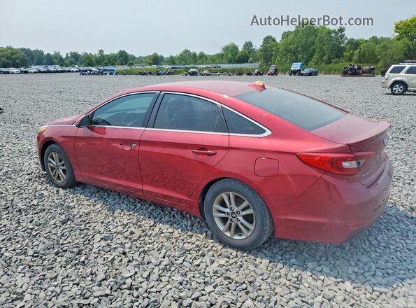 5NPE24AF5GH377690 2016 HYUNDAI SONATA Red Задня ліва чверть