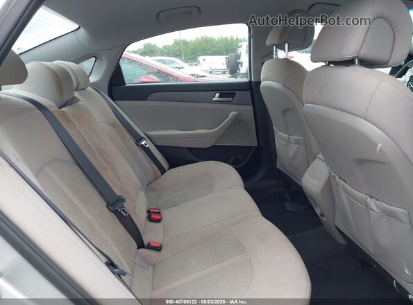 5NPE24AF5GH387734 2016 HYUNDAI SONATA Silver Widok naklejki z numerem VIN