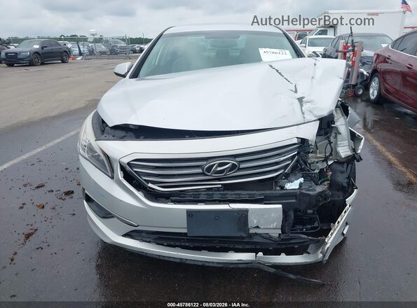 5NPE24AF5GH387734 2016 HYUNDAI SONATA Silver Widok z przodu