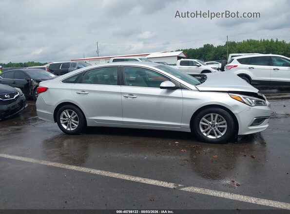 5NPE24AF5GH387734 2016 HYUNDAI SONATA Silver Widok wnętrza z tyłu
