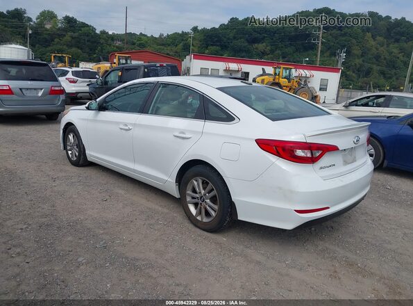 5NPE24AF5GH436298 2016 HYUNDAI SONATA White Tył lewy