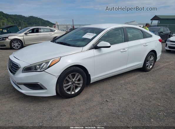5NPE24AF5GH436298 2016 HYUNDAI SONATA White Widok wnętrza 360 stopni