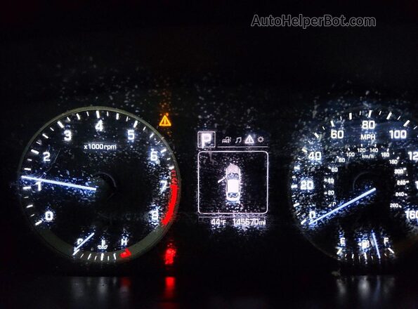 5NPE24AF5HH460733 2017 HYUNDAI SONATA Silver Instrument cluster view