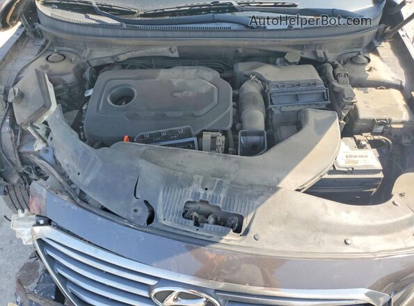 5NPE24AF5HH463356 2017 HYUNDAI SONATA Gray Widok wnętrza z tyłu