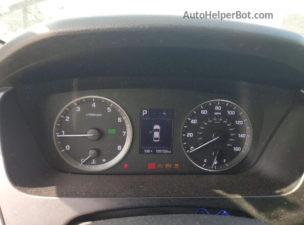 5NPE24AF5HH463356 2017 HYUNDAI SONATA Gray Widok zestawu wskaźników