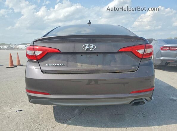 5NPE24AF5HH463356 2017 HYUNDAI SONATA Gray Widok z tyłu