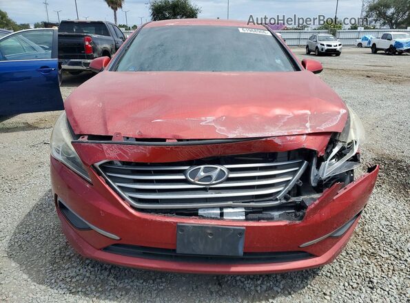 5NPE24AF5HH469044 2017 HYUNDAI SONATA Red Դիմացի տեսք
