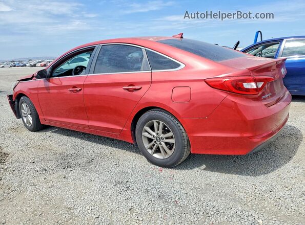 5NPE24AF5HH469044 2017 HYUNDAI SONATA Red Հետևի ձախ