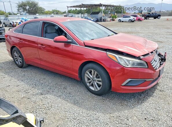 5NPE24AF5HH469044 2017 HYUNDAI SONATA Red Առջևի աջ