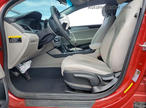 5NPE24AF5HH469044 2017 HYUNDAI SONATA Red Սալոնի դիմացի տեսք