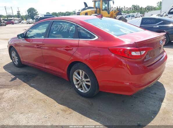 5NPE24AF5HH475135 2017 HYUNDAI SONATA Red უკანა მარცხენა