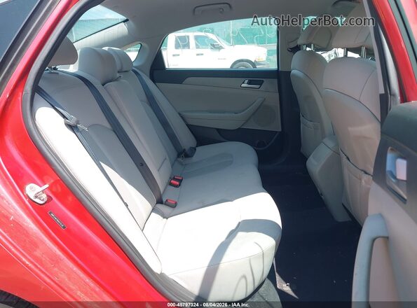 5NPE24AF5HH475135 2017 HYUNDAI SONATA Red VIN კოდის სტიკერის ხედი