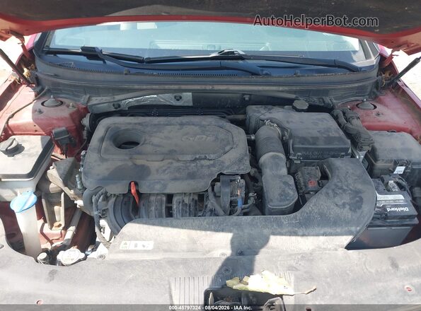 5NPE24AF5HH475135 2017 HYUNDAI SONATA Red უკანა ხედი