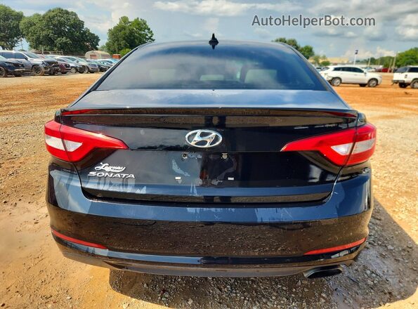 5NPE24AF5HH476950 2017 HYUNDAI SONATA Black Rear view