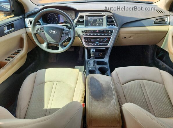 5NPE24AF5HH476950 2017 HYUNDAI SONATA Black Dashboard view